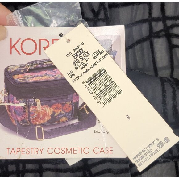 Koret Sheer Black Button Down Blouse Size 8 Grid Pattern Lightweight Long Sleeve - Picture 6 of 10